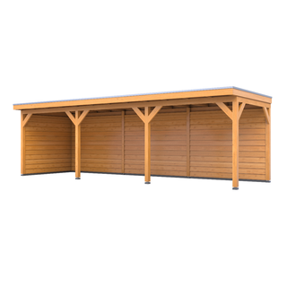 Douglas overkapping, 302 x 735 cm + wanden blank, Verando, Pure